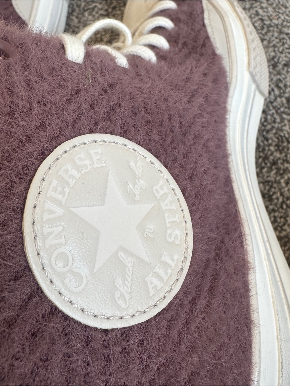 Converse Chuck 70 Cozy Utility Burgundy High Top Womens 8 Mens 6 Fuzzy - Picture 9 of 9